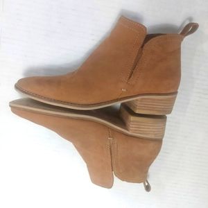 Dolce Vita Brown Suede Slip-on Ankle Boots Size 8M